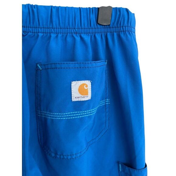 Carhartt Force Womens Petite small Scrub Pants In Bright Blue - Picture 3 of 8